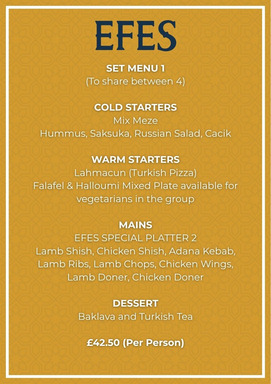 set menu 2025-1